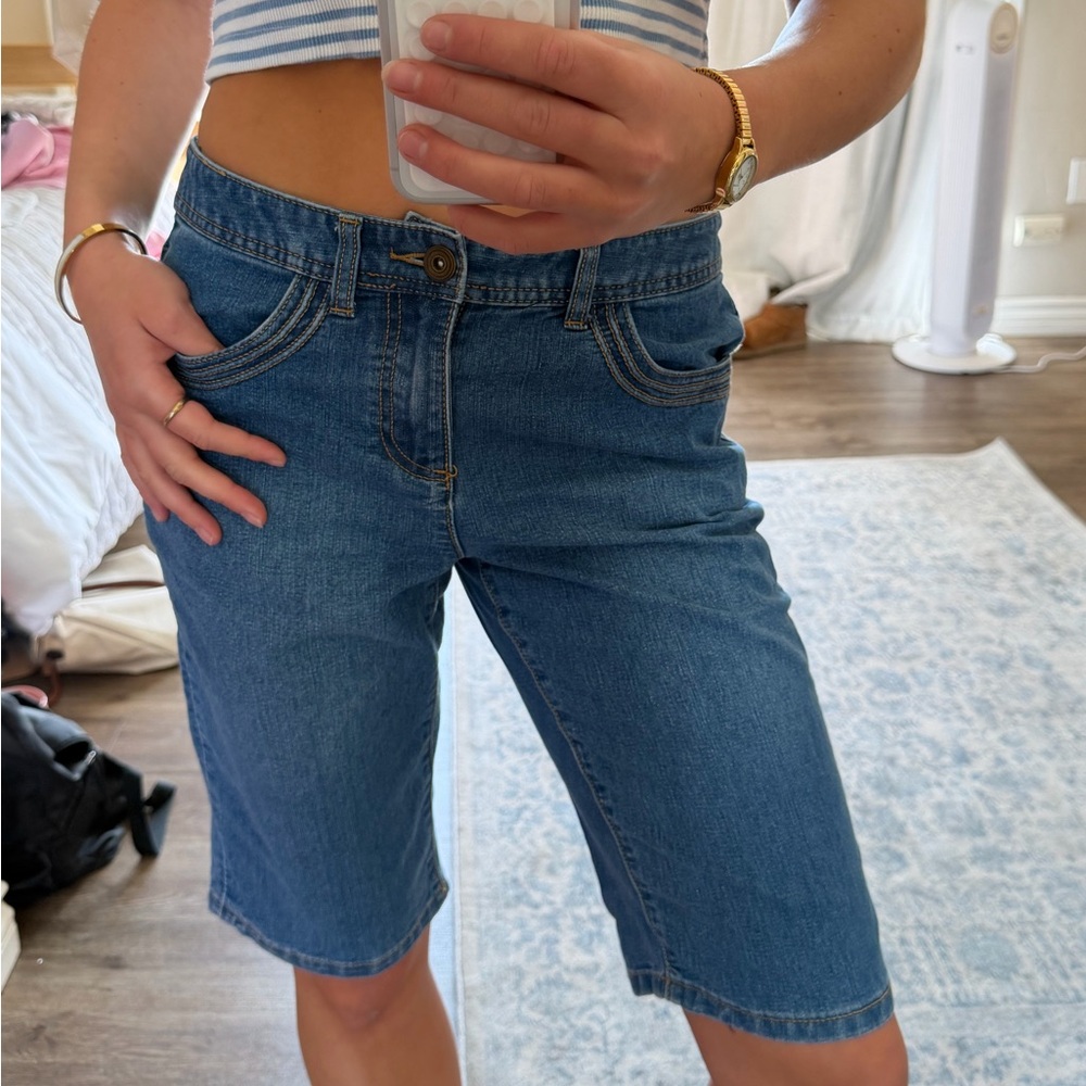Blue Women's Vintage Low Rise Jeans